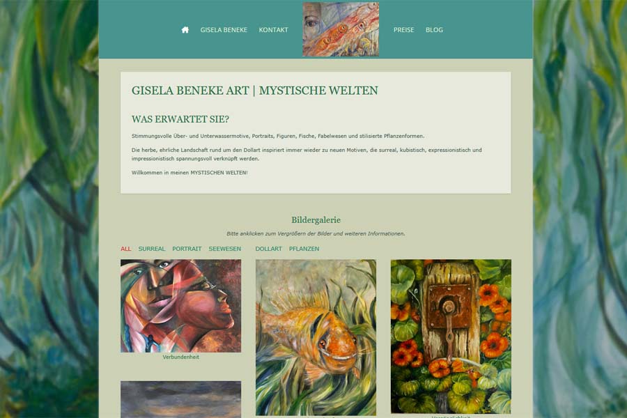 Link zur Künstlerin Gisela Beneke Mystische Welten, Gisela Beneke Art